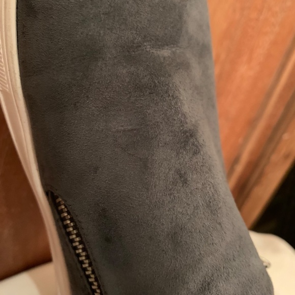 Steve Madden Glaammar Zip Platform Suede Sneakers Size 6.5M - Picture 9 of 15